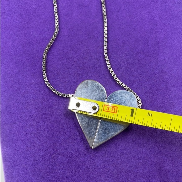 Silver Heart Pendant Necklace - Picture 6 of 6